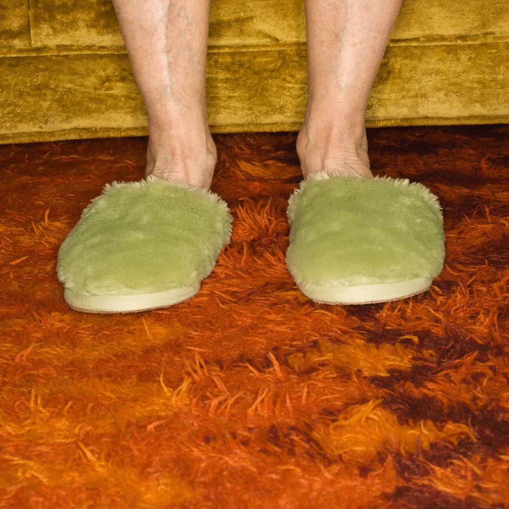 green slippers