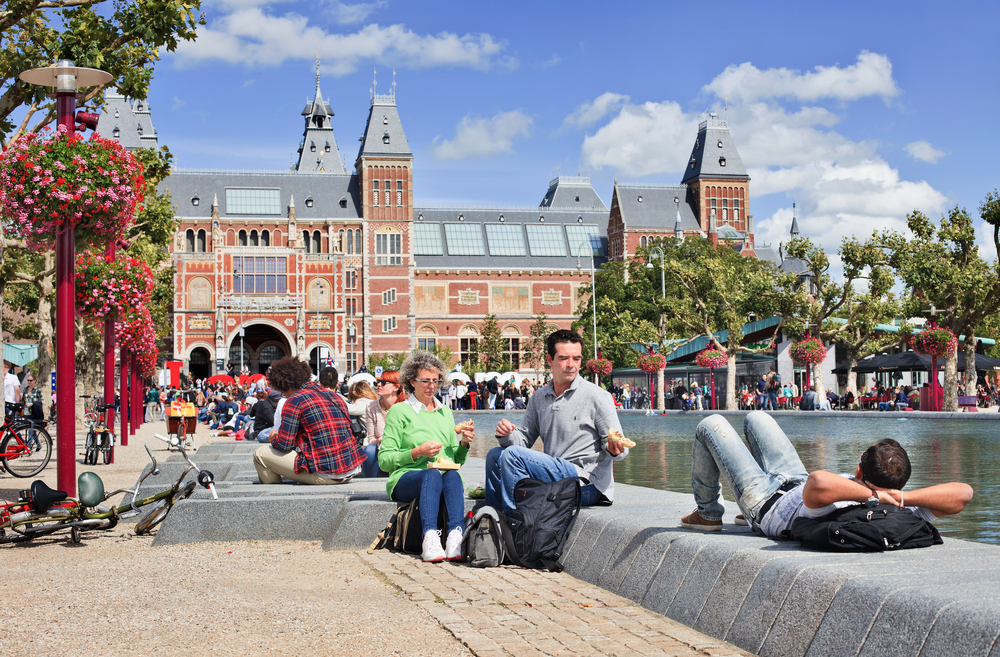 Museum Square in Amsterdam.
