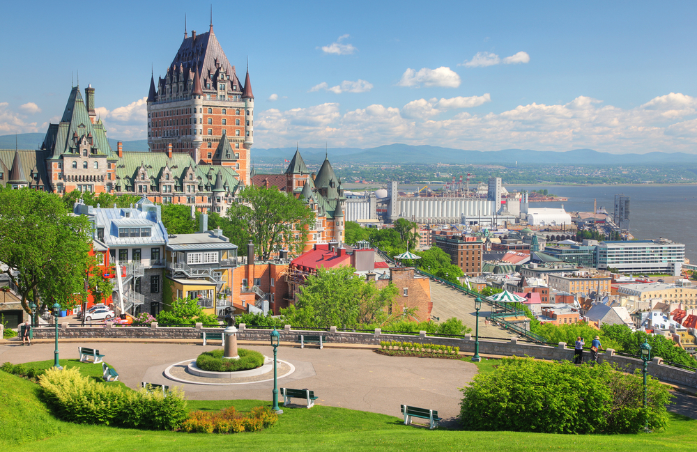 Chateau Frontenac in the Old Quebec City.