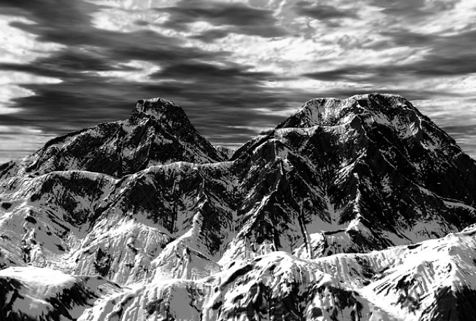 A photo by Ansel Adams.